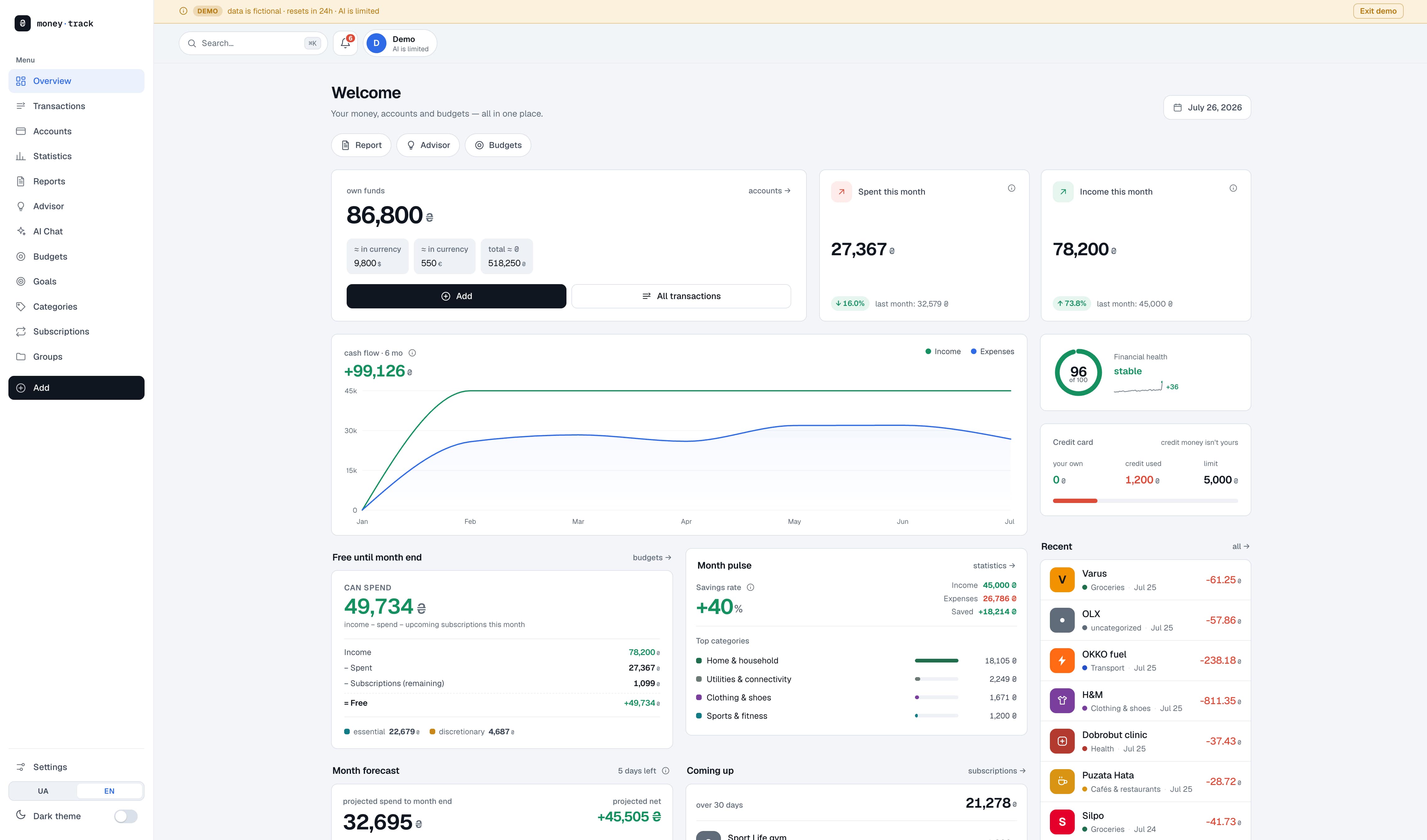 Money Track preview